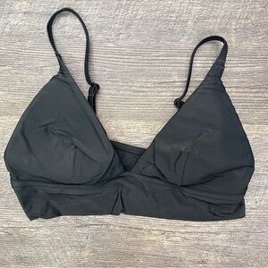 Aerie black triangle top bikini top size large L B169